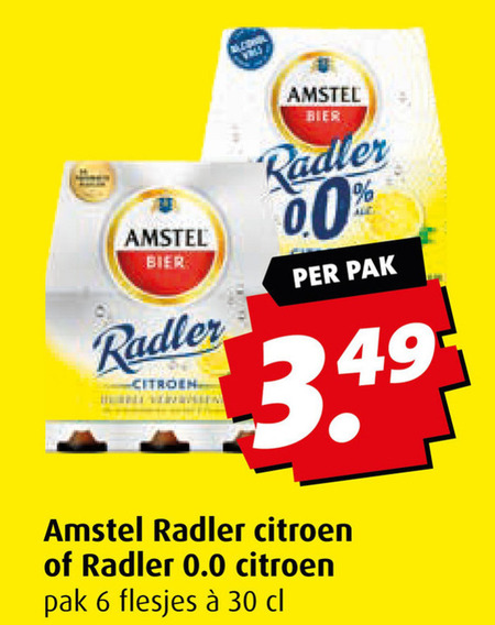 Amstel   radler bier folder aanbieding bij  Boni - details