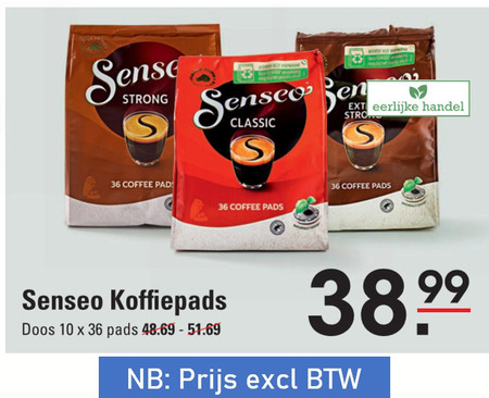 Douwe Egberts Senseo   koffiepad folder aanbieding bij  Sligro - details