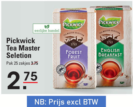 Pickwick   thee folder aanbieding bij  Sligro - details