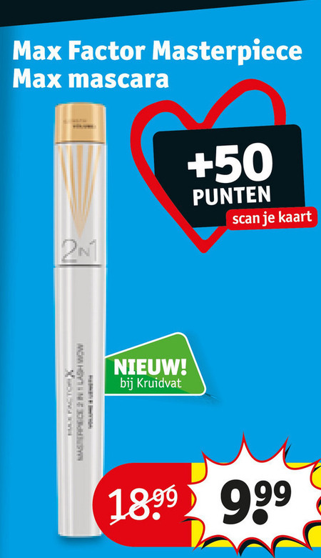 Max Factor   mascara folder aanbieding bij  Kruidvat - details