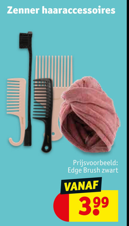 Zenner   haarelastiek, haarborstel folder aanbieding bij  Kruidvat - details