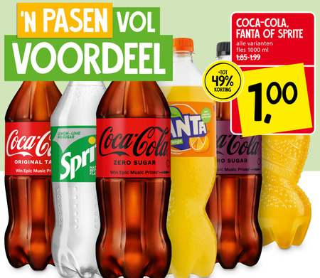 Coca-Cola   cola, frisdrank folder aanbieding bij  Jan Linders - details