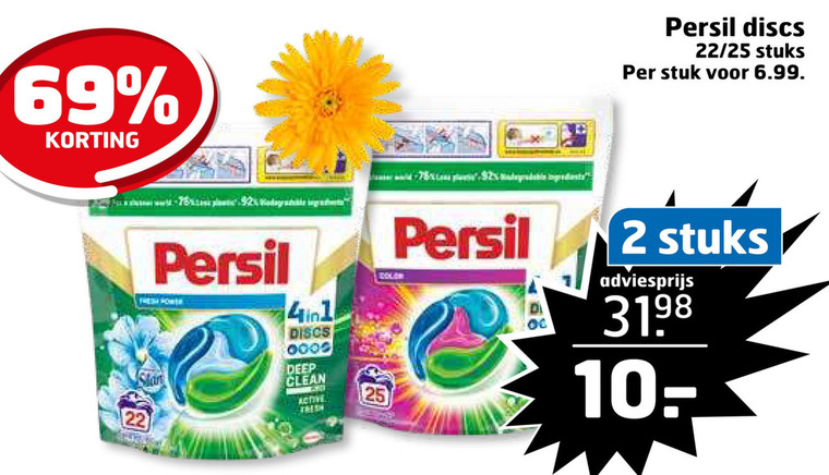 Persil   wasmiddel folder aanbieding bij  Trekpleister - details