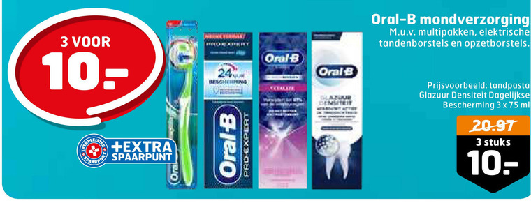 Oral-B   mondverzorging, mondwater folder aanbieding bij  Trekpleister - details