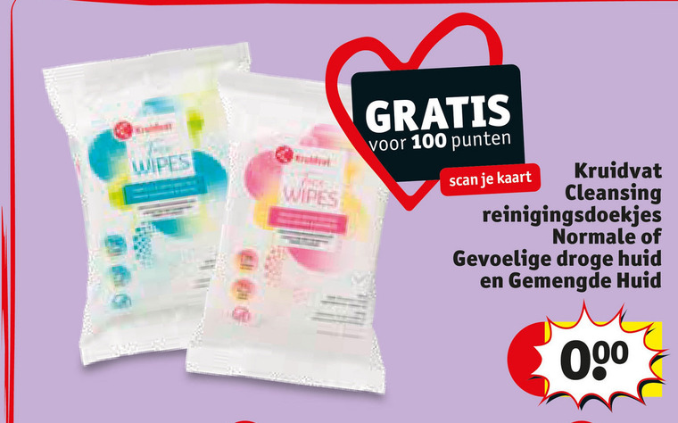 Kruidvat Huismerk   reinigingsdoekje folder aanbieding bij  Kruidvat - details