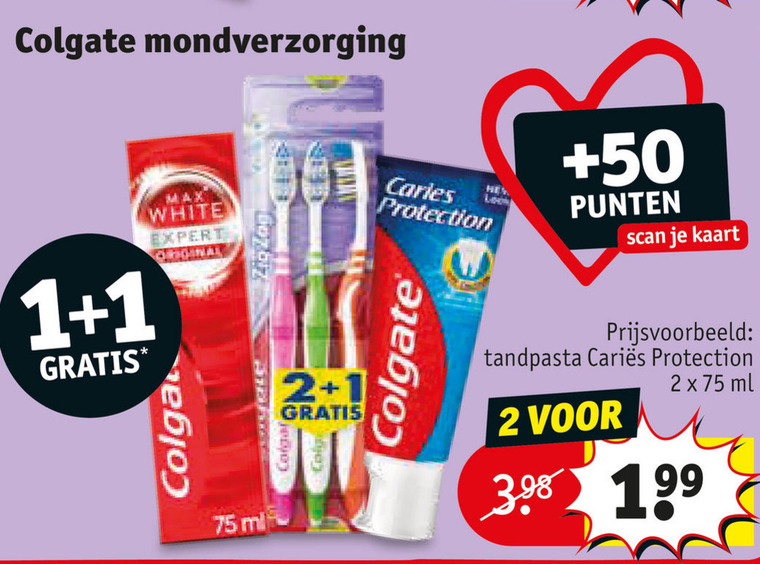 Colgate   tandenborstel, tandpasta folder aanbieding bij  Kruidvat - details