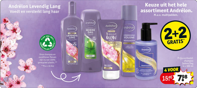 Andrelon   shampoo, conditioner folder aanbieding bij  Kruidvat - details