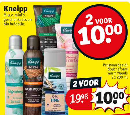 Kneipp   douchegel, bodylotion folder aanbieding bij  Kruidvat - details