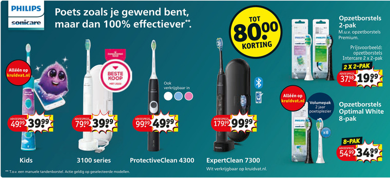 Philips   electrische tandenborstel folder aanbieding bij  Kruidvat - details