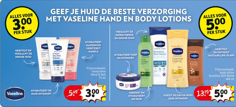 Vaseline   bodylotion folder aanbieding bij  Kruidvat - details