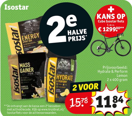 Isostar   sportvoeding folder aanbieding bij  Kruidvat - details