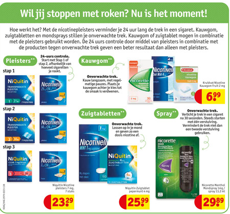 Niquitin   stoppen met roken folder aanbieding bij  Kruidvat - details