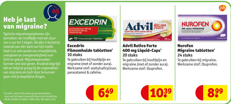 Nurofen   pijnremmer folder aanbieding bij  Kruidvat - details