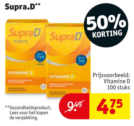 SupraD   vitamine folder aanbieding bij  Kruidvat - details