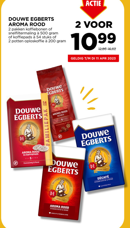 Douwe Egberts   koffiepad, koffiebonen folder aanbieding bij  Jumbo - details