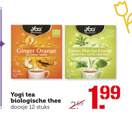 Yogi Tea   thee folder aanbieding bij  Coop - details