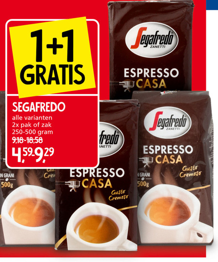 Segafredo   koffiebonen, koffie folder aanbieding bij  Jan Linders - details