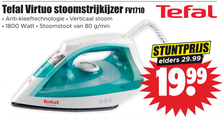 piek Zeeslak Citaat Tefal stoomstrijkijzer folder aanbieding bij Dirk - details