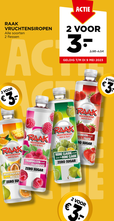 Raak   limonadesiroop folder aanbieding bij  Jumbo - details