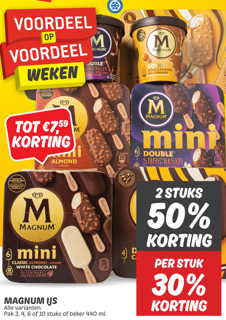 Magnum   ijsspecialiteit, ijslollies folder aanbieding bij  Dekamarkt - details