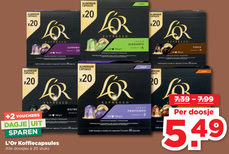 Douwe Egberts L Or   koffiecups folder aanbieding bij  Plus&nbsp;Vandaag - details