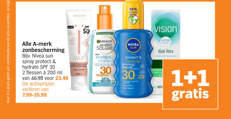 cijfer Montgomery Malawi Nivea aftersun, zonnebrandolie folder aanbieding bij Albert Heijn - details