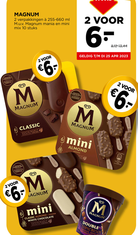 Magnum   ijslollies, ijsspecialiteit folder aanbieding bij  Jumbo - details