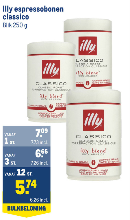 Illy   koffiebonen folder aanbieding bij  Makro - details