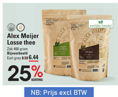 Alex Meijer   thee folder aanbieding bij  Sligro - details