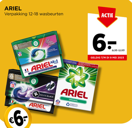 Ariel   wasmiddel folder aanbieding bij  Jumbo - details