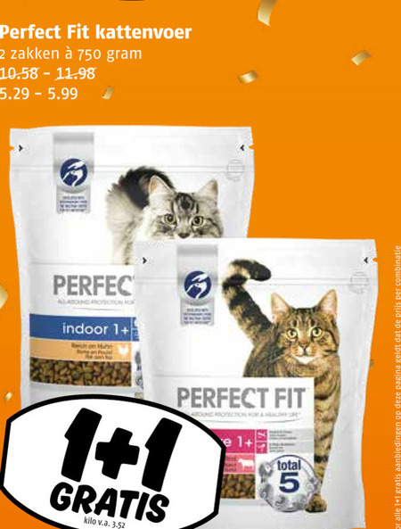 Fit kattenvoer folder aanbieding bij Poiesz - details