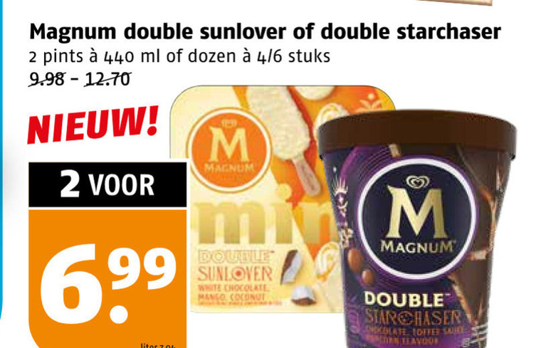 Magnum   ijsspecialiteit, ijslollies folder aanbieding bij  Poiesz - details