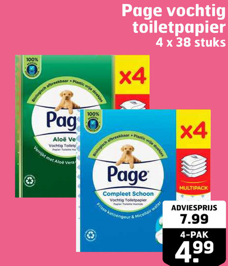 Page   vochtig toiletpapier folder aanbieding bij  Trekpleister - details