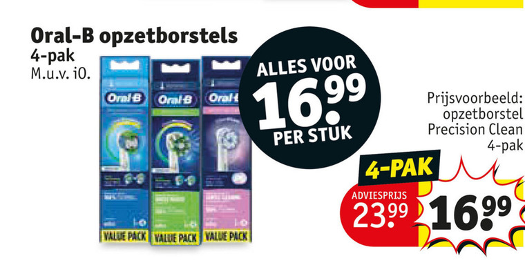 Braun Oral-B   opzetborstel folder aanbieding bij  Kruidvat - details