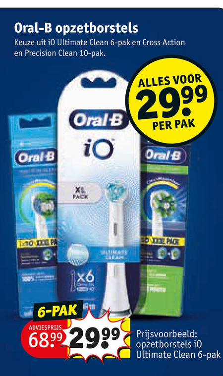 ga werken Bruin dauw Braun Oral-B opzetborstel folder aanbieding bij Kruidvat - details