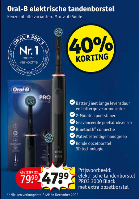 Mogelijk Voorzien verontschuldigen Braun Oral-B electrische tandenborstel folder aanbieding bij Kruidvat -  details