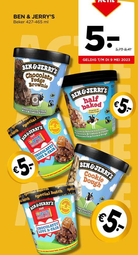 Ben and Jerrys   ijsspecialiteit folder aanbieding bij  Jumbo - details