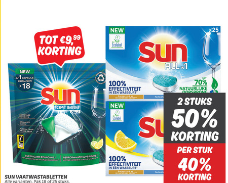 Sun   vaatwasmiddel folder aanbieding bij  Dekamarkt - details