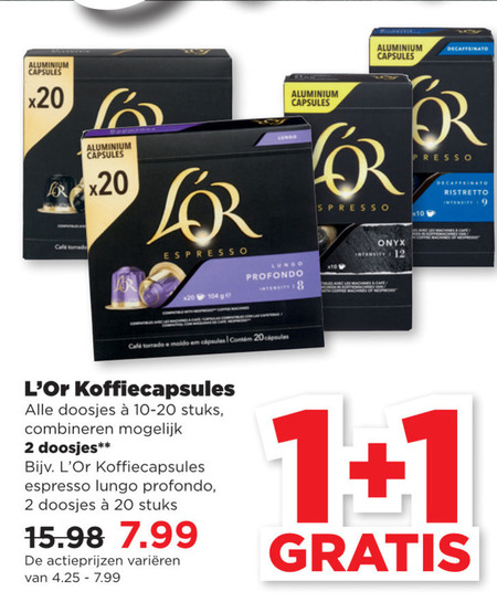 Douwe Egberts L Or   koffiecups folder aanbieding bij  Plus&nbsp;Vandaag - details