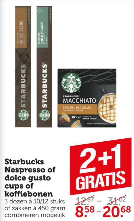 Starbucks   dolce gusto capsules, koffiebonen folder aanbieding bij  Coop - details