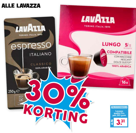 Lavazza   koffiebonen, dolce gusto capsules folder aanbieding bij  Boons Markt - details