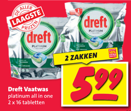 Dreft   vaatwasmiddel folder aanbieding bij  Nettorama - details