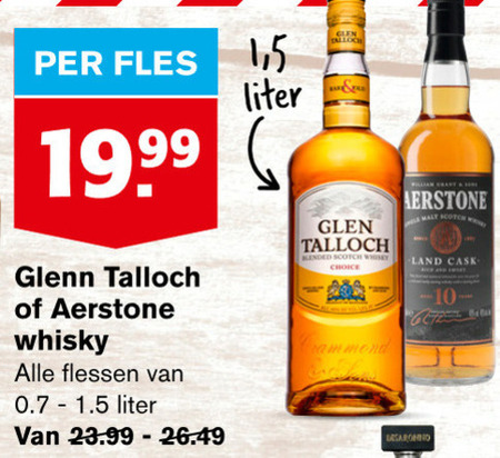 Aerstone   whisky folder aanbieding bij  Hoogvliet - details