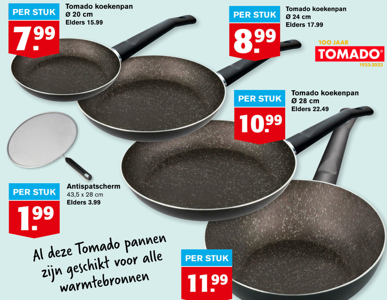 Onvergetelijk Herrie Aanstellen Tomado koekenpan folder aanbieding bij Hoogvliet - details