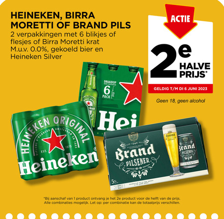 Birra Moretti   blikje bier, krat bier folder aanbieding bij  Jumbo - details