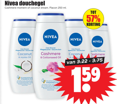 Nivea   douchegel folder aanbieding bij  Dirk - details