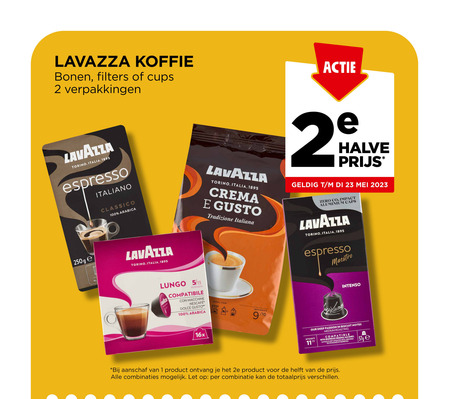 Lavazza   koffiebonen, koffie folder aanbieding bij  Jumbo - details