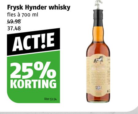 Frysk Hynder   whisky folder aanbieding bij  Poiesz - details