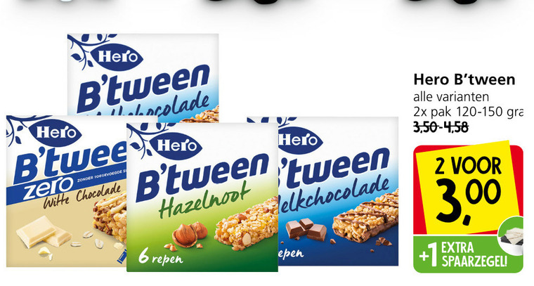 Hero mueslireep folder aanbieding bij Jan Linders - details