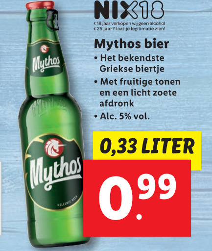 Mythos   speciaalbier folder aanbieding bij  Lidl - details